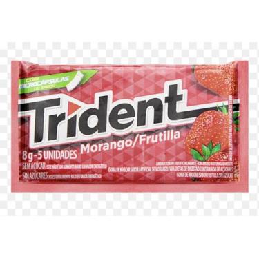 Imagem de Chiclete Trident sabor morango 5 unidades 8gr