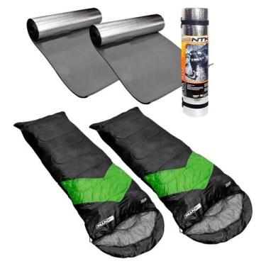 Imagem de Saco de Dormir C/ Bolsa de Transporte e Capuz + Viper Isolante Térmico
