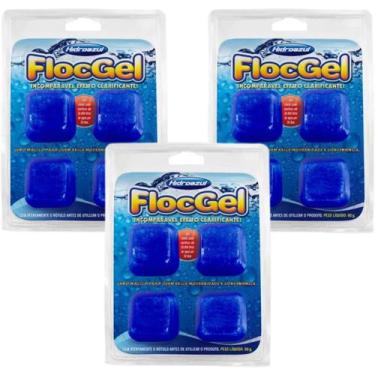 Imagem de Gel Clarificante Hidroazul Para Piscina 12 Pastilhas 90g - Geral