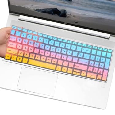 Imagem de Capa de teclado para laptop HP ProBook 450 455 G8 G9/ProBook 650 G8/450 G10/455 G10 39.6 cm polegadas, 2023 2022 2021 Novo HP ProBook 15.6 (não serve para 450 450 40 e 2021 55 65 0 G6 G7) - colorido