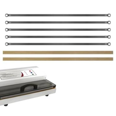 Imagem de 5 fitas de tecido PTFE de fábrica e 2 compatíveis com fios de elemento de aquecimento Weston PRO-2100 (65-0101) e PRO-2300 (65-0201) Pro Series