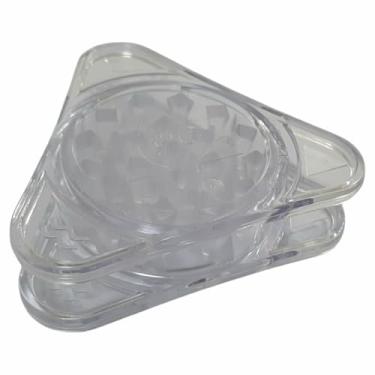 Imagem de Dichavador Squadafum Poli Grinder Esmurrugador Triangulo Desbelotador Resistente (Transparente Poli Grinder)