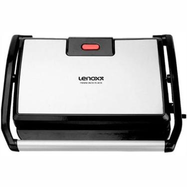 Imagem de Grill Panini Inox Black 127V - Lenoxx