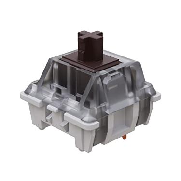Imagem de Gateron Interruptor mecânico tipo MX KS-9 RGB – parte superior transparente (65 peças, marrom)