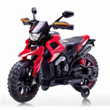 Imagem de Mini Moto Elétrica Infantil 6V, Zippy Toys, Com Rodinhas, Bateria Reca