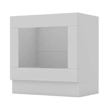 Imagem de Balcão Forno De Embutir 80cm Americana Cinza - Móveis Henn Cinza