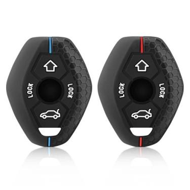 Imagem de Capa de Silicone para Chave de Carro BMW Série 3, 5, 6 e X3/X5 (4 Botõ