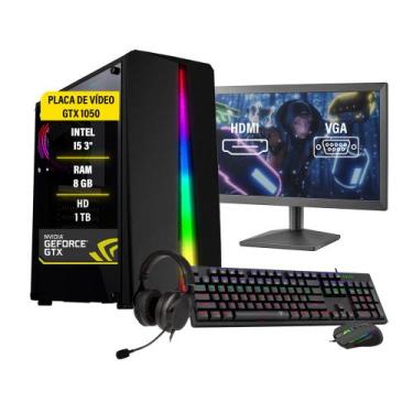 Imagem de Pc Gamer Completo Maximus I5 GTX 1650 8GB HD 1TB SSD 120GB - AMORIM SH
