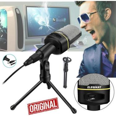 Imagem de Microfone Condensador de Mesa Profissional Omnidirecional Para Pc Celu