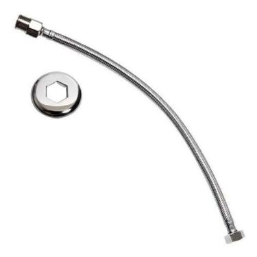 Imagem de Engate Flexível Rabicho Fêmea X Macho Aço Inox 50cm 1-2