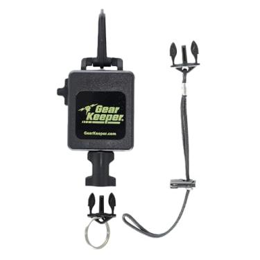 Imagem de Retrátor de console de mergulho Hammerhead Industries Gear Keeper Deluxe RT3-5913 – Possui suporte de clipe resistente com anel dividido Q/C-II e acessório de cordão – Feito nos EUA