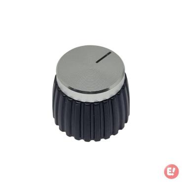 Imagem de Knob Amplificador Estilo Marshall Prateado Silver Plástico