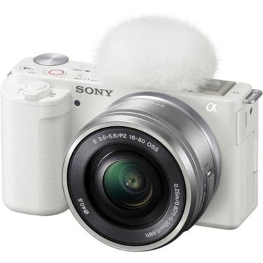 Imagem de Câmera Sony Zv-E10 Mirrorless Kit Com Lente 16-50Mm  Branca 