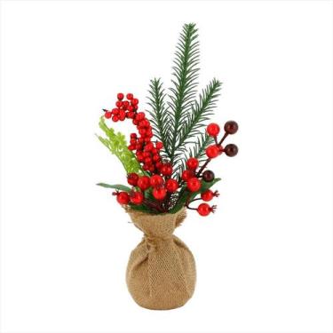 Imagem de Arranjo de Mesa natalino Galhos e Berry 35cm - Magizi