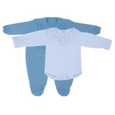 Imagem de Kit Macacão Laço Vermelho e Body com Gola e Punho de Renda - Kowak, Az