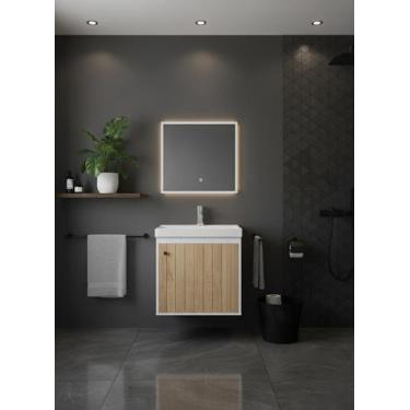 Imagem de Armário Para Banheiro 40Cm Mdf Com Cuba - Veneto Berlin - Riverzza