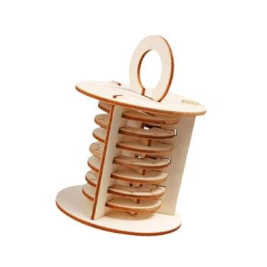 Imagem de Dynwave Kit de blocos de construção de madeira, conjunto de modelos de fechadura de combinação, quebra-cabeça, brinquedo de montagem, ciência de materiais,