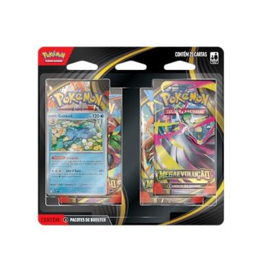 Imagem de Pokémon TCG, Blister Quadrúplo MegaExpansão ME01 Golduck - 24 Cartas