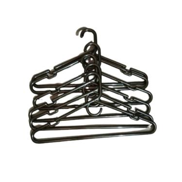 Imagem de Kit De Cabides Com 12 Peças Na Cor Preto - Adulto