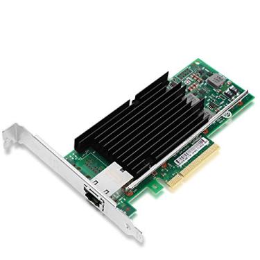 Imagem de Vogzone Placa de rede PCI-E de 10 Gb para Intel X540-T1, porta RJ45 única de cobre de 100 Mb/1 GbE/10 GbE, com chip Intel X540, adaptador Ethernet PCI Express 2.1 X8 de 10 GbE compatível com