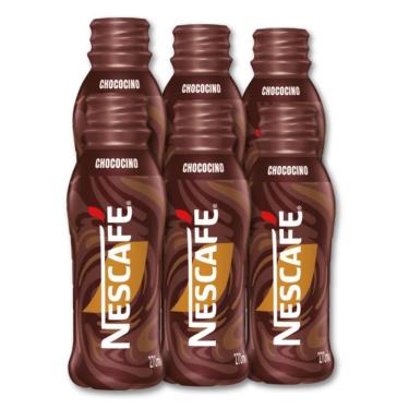 Imagem de Chococino Nescafé Gelado Bebida Lácte Kit 6 Un De 270Ml