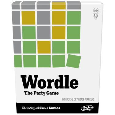 Imagem de Jogo de Tabuleiro para Adultos Wordle The Party Game com 4 Modos para Maior Diversão, para 4 Jogadores, Hasbro F8348