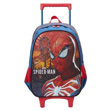 Imagem de Mochila De Rodinhas Escolar Infantil Spider Man Games