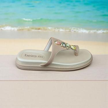 Imagem de Sandália Rasteira Casual Estilo Moderno Feminino Beira Rio Ref 8513119