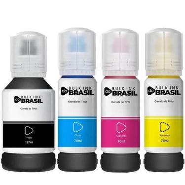 Imagem de Kit 4 Tintas Para Epson L4160 L4150 T504 L6171 L6161 L6191 T504 - Bulk
