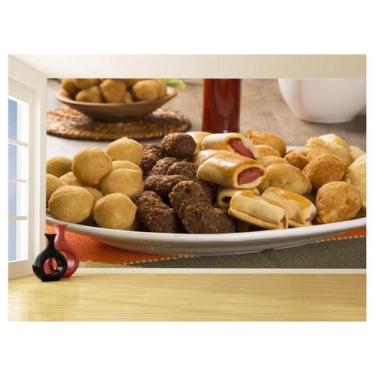 Imagem de Papel De Parede 3D Alimentos Salgados Diversos 3,5M Al497 - Você Decor