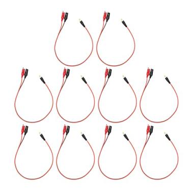 Imagem de aqxreight 10pcs Clipe para Cabo Adaptador DC Profissional Núcleo de Cobre Completo Transmissão Estável DC para Clipe Duplo Conector 19,7 pol. Fêmea para de Fio Preto Paralelo Vermelho de Mão de Obra