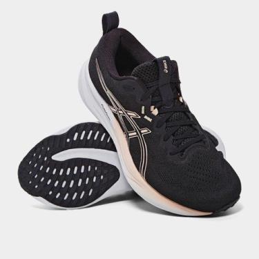Imagem de Tênis Asics Gel-Pulse 16 SE Feminino, Preto, Salmão, 35