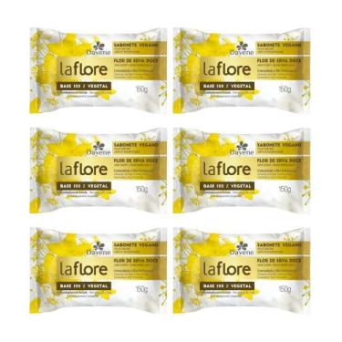 Imagem de 6 x Sabonete em Barra Vegetal La Flore Erva Doce 150g - Davene