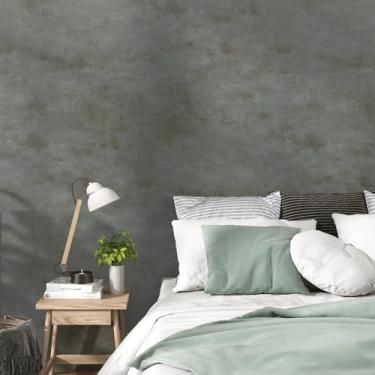 Imagem de Wallderful Papel de parede de concreto Rust Livid Peel and Stick Vintage Cement Wallpaper Industrial Lime Wash Contact Paper autoadesivo papel de parede de concreto para quarto, cozinha, bancada