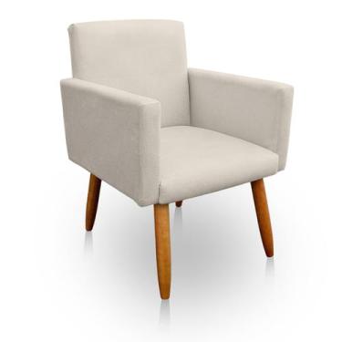 Imagem de Poltrona Decorativa Nina para Sala e Quarto Suede - LH Decor - Los Her