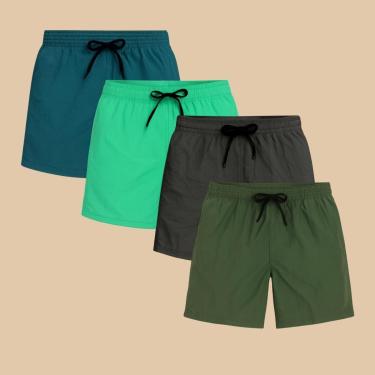 Imagem de Kit 4 Shorts Masculino Tactel Casual Praia-Masculino