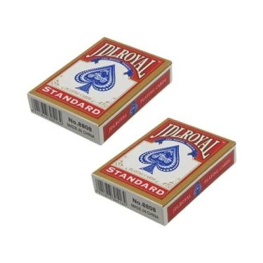 Imagem de Baralho De Cartas Padrão Vermelho E Azul Jdlroyal Poker Truques De Mág
