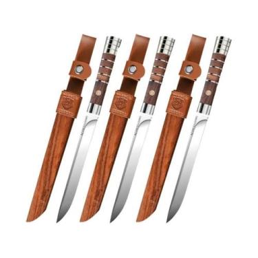 Imagem de Conjunto De Facas Para Cortar Carne Em Aço Inoxidável M390 Ultra-Afiad