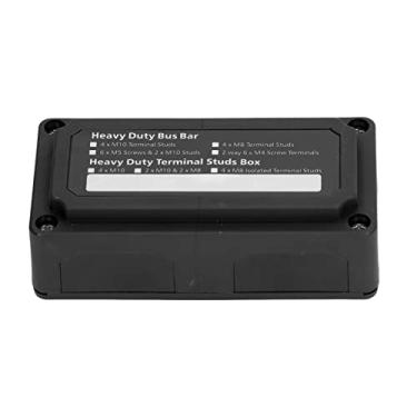 Imagem de LiebeWH Caixa de Junção de Energia da Caixa de Barramento, Nylon e Aço Inoxidável, Bloco de Distribuição DC 48V 300A para Aplicações Automotivas e Marítimas (Preto)