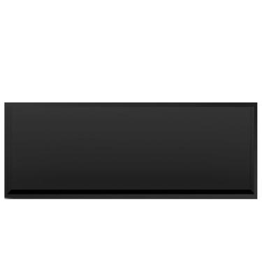 Imagem de Prateleiras de chuveiro retangulares nicho, nicho de chuveiro de parede embutida, prateleira de banheiro, suportes de papel higiênico fosco para sabonete de xampu e descanso para os pés (Preto-A