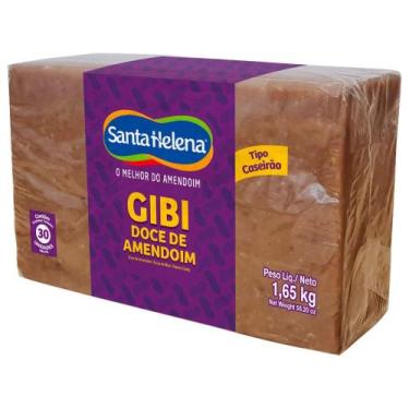Imagem de Doce de Amendoim Tablete Santa Helena Gibi - Caseirão 1,65kg Pacote co
