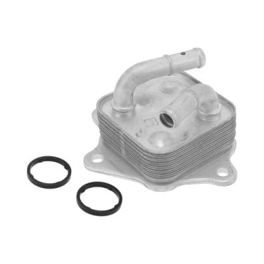 Imagem de A ABSOPRO Resfriador de óleo do motor para Toyota Highlander 2020-2022 L4 2,5L Refrigerador de óleo de transmissão Trans Cooler com 2 peças de vedação O-ring No.1571025010 Liga de alumínio