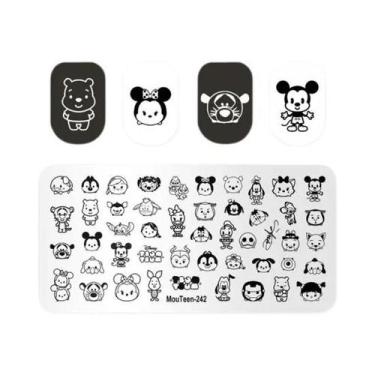 Imagem de Placas De Estampagem De Unhas Disney Natal Mickey Inverno Neve MouTeen