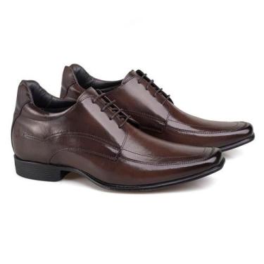 Imagem de Sapato Masculino Social Couro Legitimo Salto Interno 7cm - Rafarillo, 