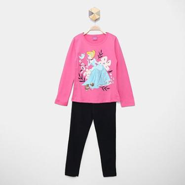Imagem de Conjunto Longo Infantil Disney Princesa Cinderela Menina-Feminino