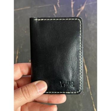 Imagem de Porta Cartão em Couro Legitimo - WR RICO, Preto