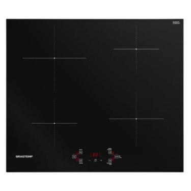 Imagem de Cooktop de Indução Brastemp BDJ60BE 4 Bocas com Funções Especiais Pret