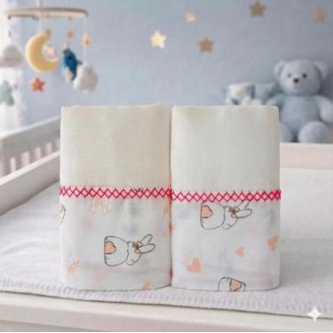 Imagem de Toalha fralda bebe maternidade amamentação pano de ombro e Banho 100 a