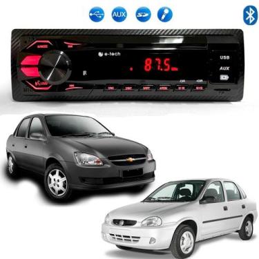 Imagem de Radio Mp3 Som Automotivo Bluetooth Usb Sd Gm Corsa Classic - E-TECH