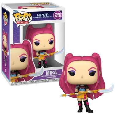 Imagem de Funko Pop Mira Kpop Demon Hunters Figura 10cm Decorativa Geek Presente
